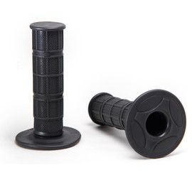 SILHOL Universal Motorcycle Grips 22mm 24mm, Non Slip Rubber Handlebar Grips Fit Harley, Honda, Yamaha, Suzuki, Kawasaki and Dirt Bikes Black