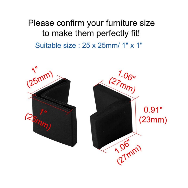 sourcing map 4pcs 25 mm x 25 mm Angle Iron
