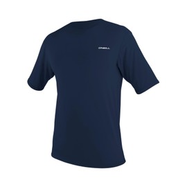 O'Neill Basic Skins S/S Sun Shirt for Men, Water Shirt, Colour: Navy, Size: XL