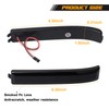 RUXIFEY Sequential LED Side Mirror Reflector Lights Smoked Lens Compatible