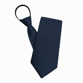 LJBFNN Ties for Men Pre-tied Mens Ties, 3.15'' Zipper Tie Adjustable Men Ties for Wedding/Party/School/Graduation/Work (navy)