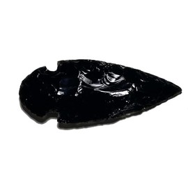 Stone Tone One 3.4"-4" Black Obsidian Arrowhead