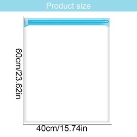 WeddHuis Pack of 6 Travel Compression Bags for Rolling, Vacuum Bags for Clothes, Storage Bags, Vacuum Reusable, Clothes Bags for Travel Luggage (60 x 40 cm)