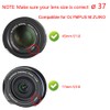 Komet 37mm Center Pinch Lens Cap for Olympus E-M10 Mark