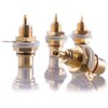 8 x Hifi Lab RCA Installation Socket 24 K Gold-Plated