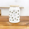 Purely Home Scattered Bees Ceramic Sugar Storage Canister - Bumblebee