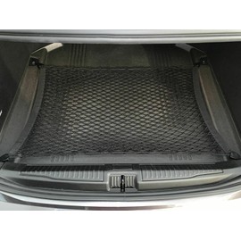 EACCESSORIES EA Trunk Organizer Cargo Net for ALFA Romeo Giulia 2017-2024 – Floor Style Web Cargo Net for Sedan - Premium Mesh Car Trunk Organizer Vehicle Carrier Storage – Compatible with AR Giulia