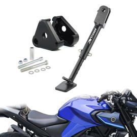 Xitomer 1.5'' Lowering Links + 2.5" Adjustable Kickstand Compatible with MT-03 2016-2024, YZF-R3 2015-2024 Suspension Links Motorcycle Kickstand