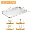 TEAMFAR Baking Tray, Stainless Steel Rectangular Baking Mould, Oven Tray,