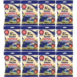 Walkers' Nonsuch Assorted English Toffees & Chocolate Éclairs – British Candy Mix with English Creamy Toffee, Milk & Dark Chocolate Covered, Banana Split & Eclairs – 5.29 Oz (Pack of 12)