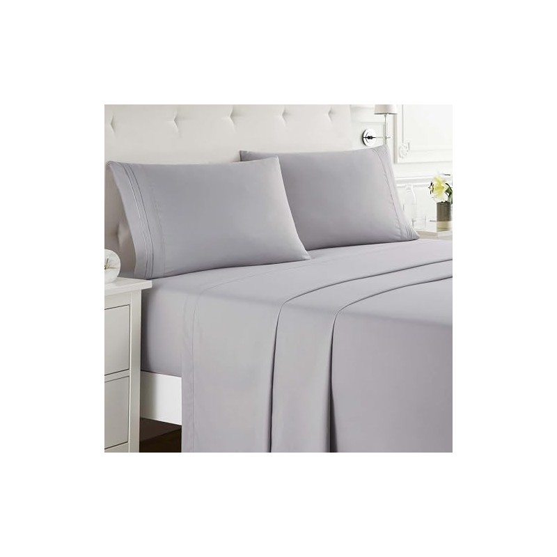 Clara Clark Full Sheets Set, Deep Pocket Bed Sheets for