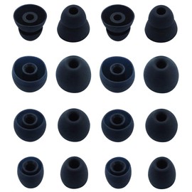 Rayker Replacement Ear Tips for Powerbeats Pro Headphone,Soft Silicone Earbud Tips, Small/Medium/Large/Double Flange Size Include, Fit 2019 Powerbeats Pro Headphones PB Pro, 8 Pairs, Navy