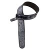 Walker & Williams DLX-282 Black Leather Padded Guitar Strap with