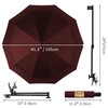UPF 50+ Beach Umbrella with Adjustable Universal Clamp
