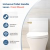 iFealClear Polished Gold Universal Toilet Handle Replacement, Front Mount Toilet