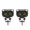 2pcs LED Spotlights 120W 4500LM Yellow White Spot Lamp IP67