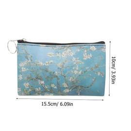 BESPORTBLE Clear Travel Square Zip Cosmetic Bag - Versatile Makeup Pouch for Women - Ideal for Purse Travel and Organizing Small Essentials Durable and Stylish Design