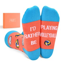 Zmart Volleyball Coach Gifts, Gifts For Volleyball Players Lovers, Fun Cool Volleyball Socks, Sand Volleyball Socks Beach Volleyball Socks Stocking Stuffers
