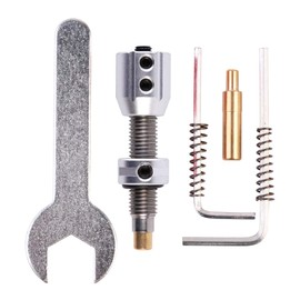 BICASTER - Botón de presión con rosca ajustable para arcos recurvos, color plateado