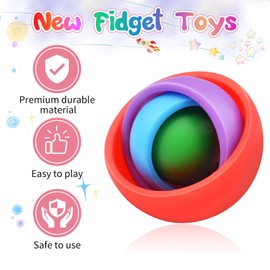 Yrissmiss Fidget Toys for Adults, Fidget Stocking Stuffers for Adults, Gifts for Boys Girls Teens Kids Christmas New Year, ADHD Autism Stress Relief Finger Toys