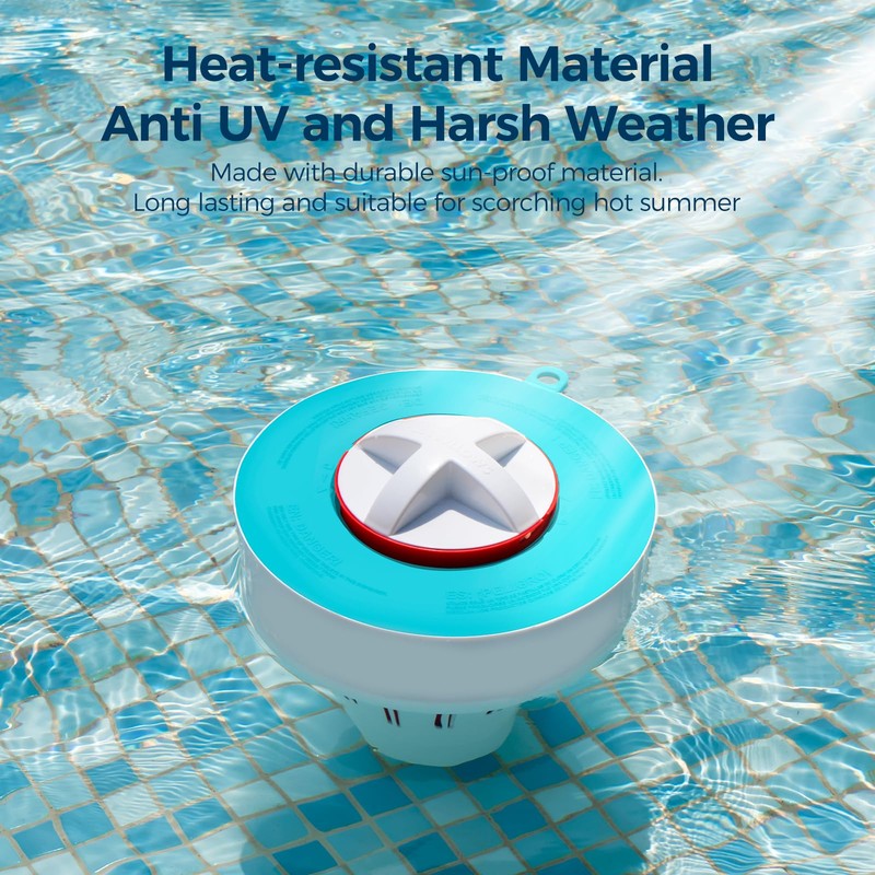 POOL FELLOWS Pool Tablet Dispenser for 3 inch Tablets, Floating