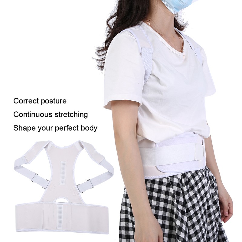 Magnet Therapy Posture Corrector Brace Back Spine Support Hunchback Correction