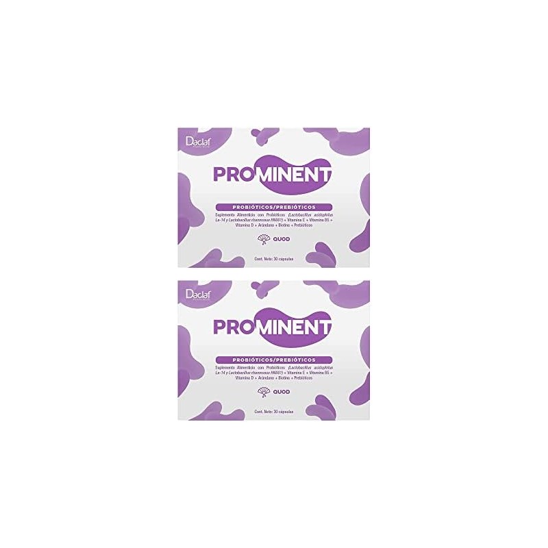 PROMINENT QUOD Probióticos Prebióticos con Vitaminas para Mujer Microbiota Absorción