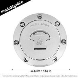 DE0025-HMR Fuel Cap with Lock Keys Replacement for Honda CBR600 CBR250 CBR1000 CB250 CB400 VFR800 VTR1000