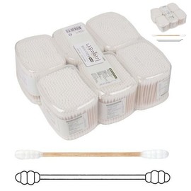 Square barrel whirlpool swab Double-sided whirlpool cotton swab 350 pieces 6p set, 1 piece / 사각통 회오리면봉 양면 회오리 면봉 350개입 6p set, 1개
