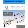 LOCALAND Bathtub Faucet with Sprayer, Tub Spout with Diverter Fits
