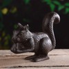 BRASSTAR Cast Iron Squirrel Statue Garden Home Office Desk Decor