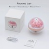 Preserved Flower Portable Humidifier,270ml Capacity,Rechargeable Essential Oil Diffuser with Night