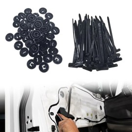 Pack of 100 All-Purpose Cable Ties Buckle, 2025 Latest Style Universal Cable Ties, with Pins and Buttons, Cable Ties, Nylon Universal Buckle, Suitable for Daily Use