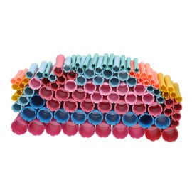 WOONEKY 100Pcs Hair Rollers for Women Reusable Perm Rods Durable Hair Styling Tools Gifting