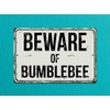 Deerts 188VS Beware of Bumblebee - Cartel de aluminio retro