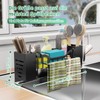 Koolkasa Sink Organiser, Kitchen Sponge Holder, Sink Organiser with Dish