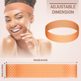 2 bandas de silicona para peluca, banda de silicona ajustable para peluca, para fijar pelucas, sin costuras, banda de agarre fuerte, para hombres, mujeres, deportes, yoga, color café oscuro