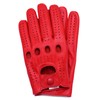 Riparo Women's Unlined Leather Driving and Riding Gloves (7, Red)
