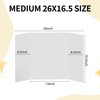 4PCS Medium Trifold Poster Boards 26x16.5 inches,White Corrugated Presentation Boards