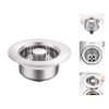 Stainless Steel Sink Drainer Anti-Clogging Basket Water Filter Sink Filter