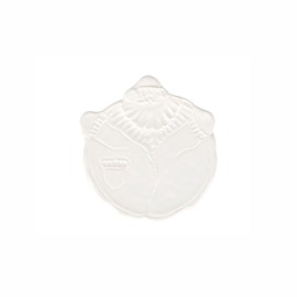 Vietri Pietra Natale Figural Santa Appetizer Plate - 7" Italian Handmade Ceramic Christmas Dish