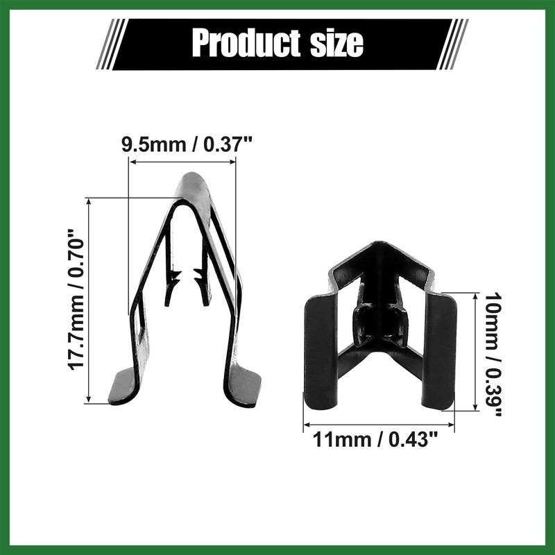 Motoforti 10 Pcs Console Dash Panel Fastener Retainer Clips Rivets