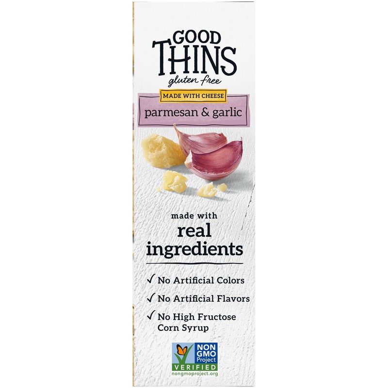 Good Thins Parmesan & Garlic Rice & Cheese Snacks Gluten