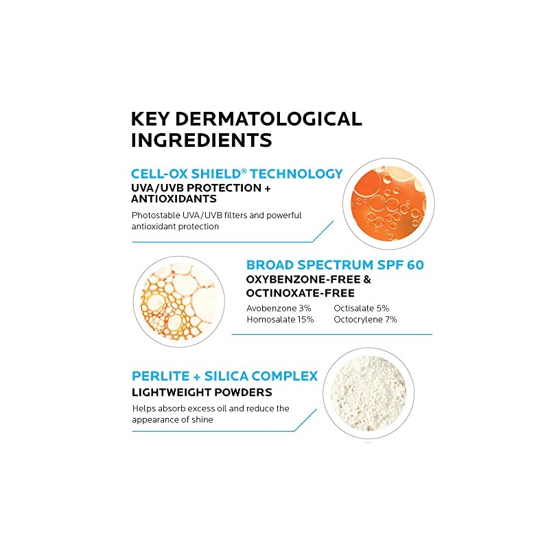 La Roche-Posay - Protector solar Anthelios Clear Skin SPF 60,