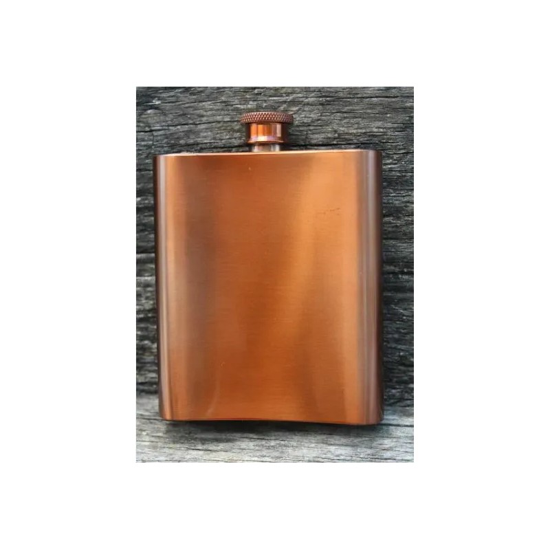 W&P MAS-FLASK Copper Pocket Hip Flask, Leakproof, Stainless Steel, Travel
