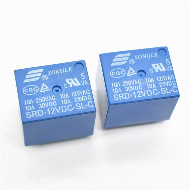 PCB Relay - 10 Pcs DC 5V Coil 15A 250VAC
