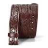 TRIWORKS Western Belt for Men without Buckle Cowboy Leather Belt