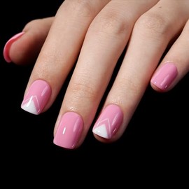 AILLSA Uñas Postizas Extra Cortas Cuadradas, Uñas de Gel, Uñas Acrílicas A Presión, 240 Piezas, Uñas Postizas de Cobertura Total Mate, Kit de 15 Tamañ