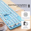 SEUNKWANG EWEADN TK950 Typewriter Keyboard Wireless Mechanical Keyboard, 104 Keys
