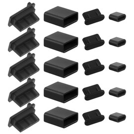 40 piezas de 4 tipos de funda USB, cubierta de puerto USB de silicona, enchufe a prueba de polvo para USB-A hembra/macho, tapa tipo C tipo C tapas de puerto de carga, puerto USB-C, protección